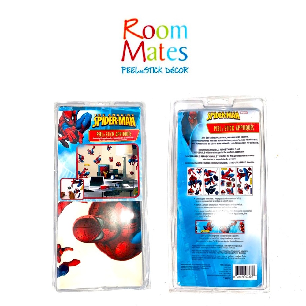 Roommates Spider-Man Peel and Sick Applques